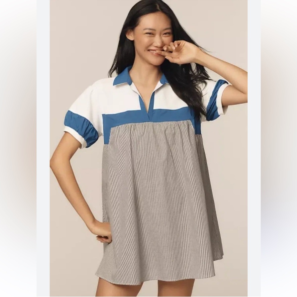Daily Practice Rugby Babydoll Mini Dress